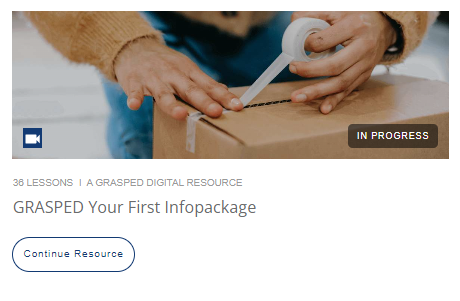 GRASPED Your First Infopackage